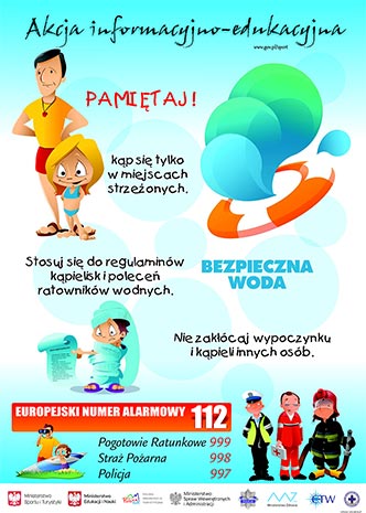 Bezpieczna woda - plakat